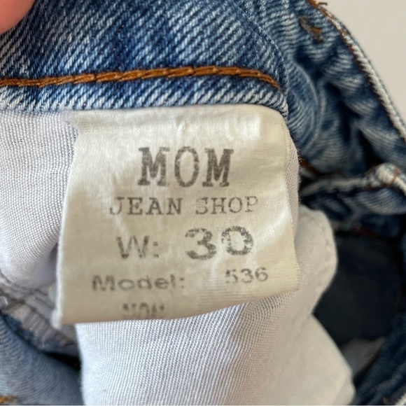[30] Vintage MOM Jeans High Rise Boyfriend Straight Leg Denim Jeans Women’s - Picture 13 of 14